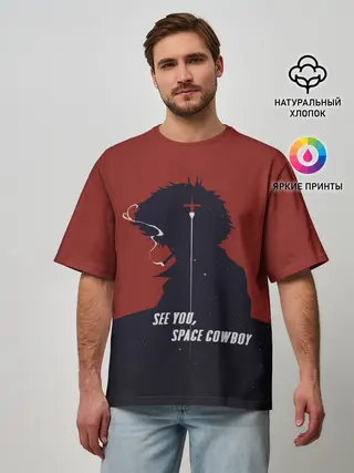 Мужская футболка оверсайз / Cowboy Bebop - Spike