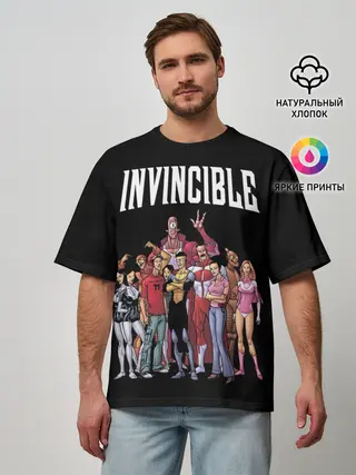 Мужская футболка оверсайз / Неуязвимый