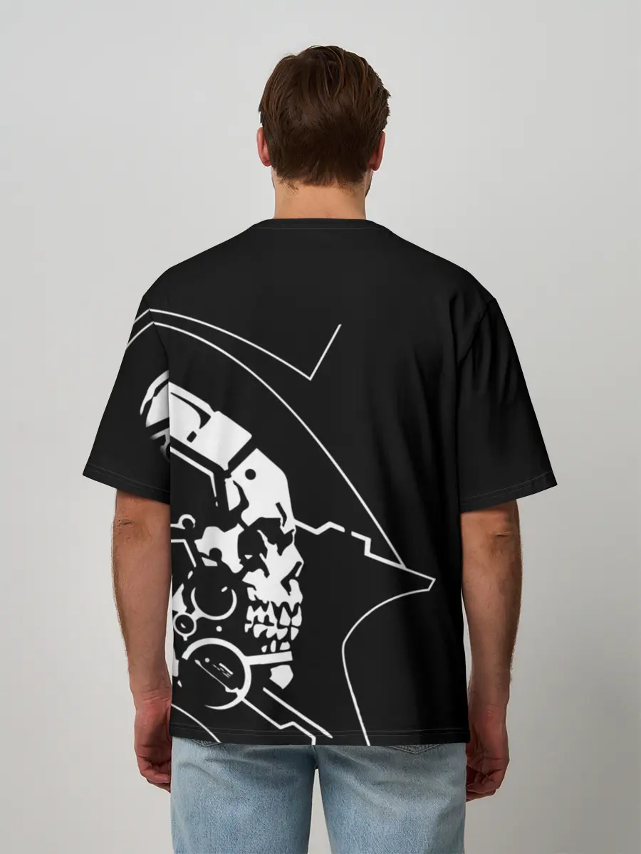 Мужская футболка оверсайз / LUDENS / KOJIMA PRODUCTIONS