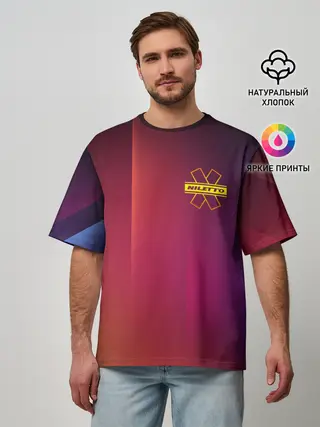 Мужская футболка оверсайз / NILETTO LOGO | НИЛЕТТО ЛОГО