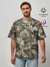Мужская футболка оверсайз / Misfits камуфляж