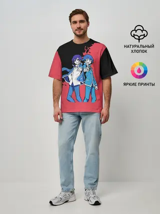 Мужская футболка оверсайз / Добро пожаловать в ад, Ирума