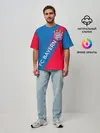 Мужская футболка оверсайз / ФК БАВАРИЯ / BAYERN / ГРАДИЕНТ