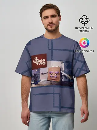 Мужская футболка оверсайз / Книга любви