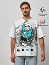 Мужская футболка оверсайз / Made of love