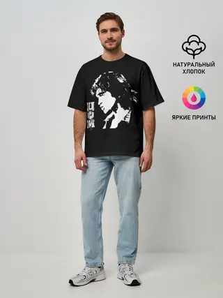 Мужская футболка оверсайз / Цой