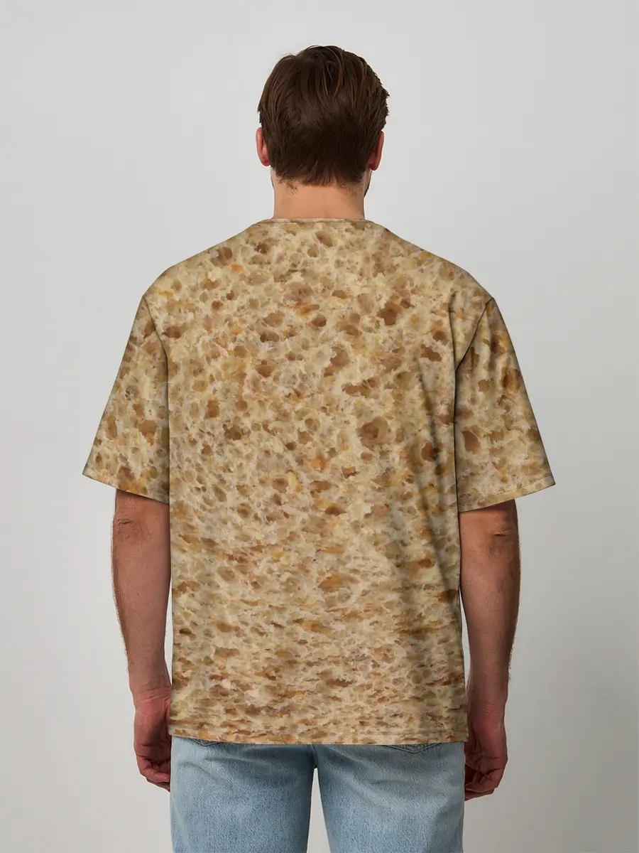 Мужская футболка оверсайз / Хлеб