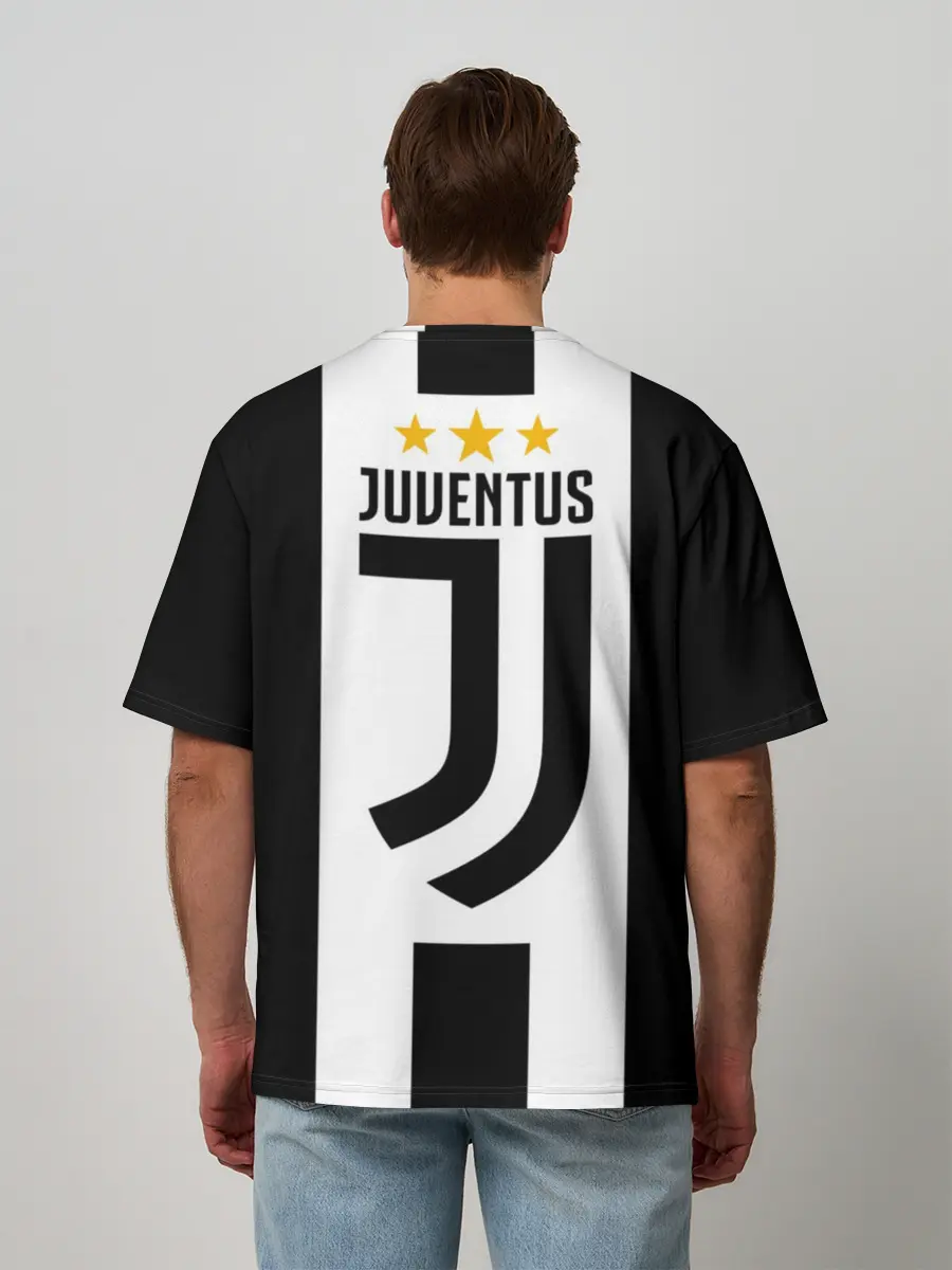 Мужская футболка оверсайз / Ювентус