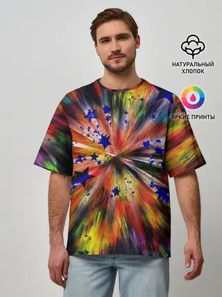 Мужская футболка оверсайз / Звездный путь