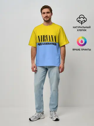 Мужская футболка оверсайз / Nirvana nevermino