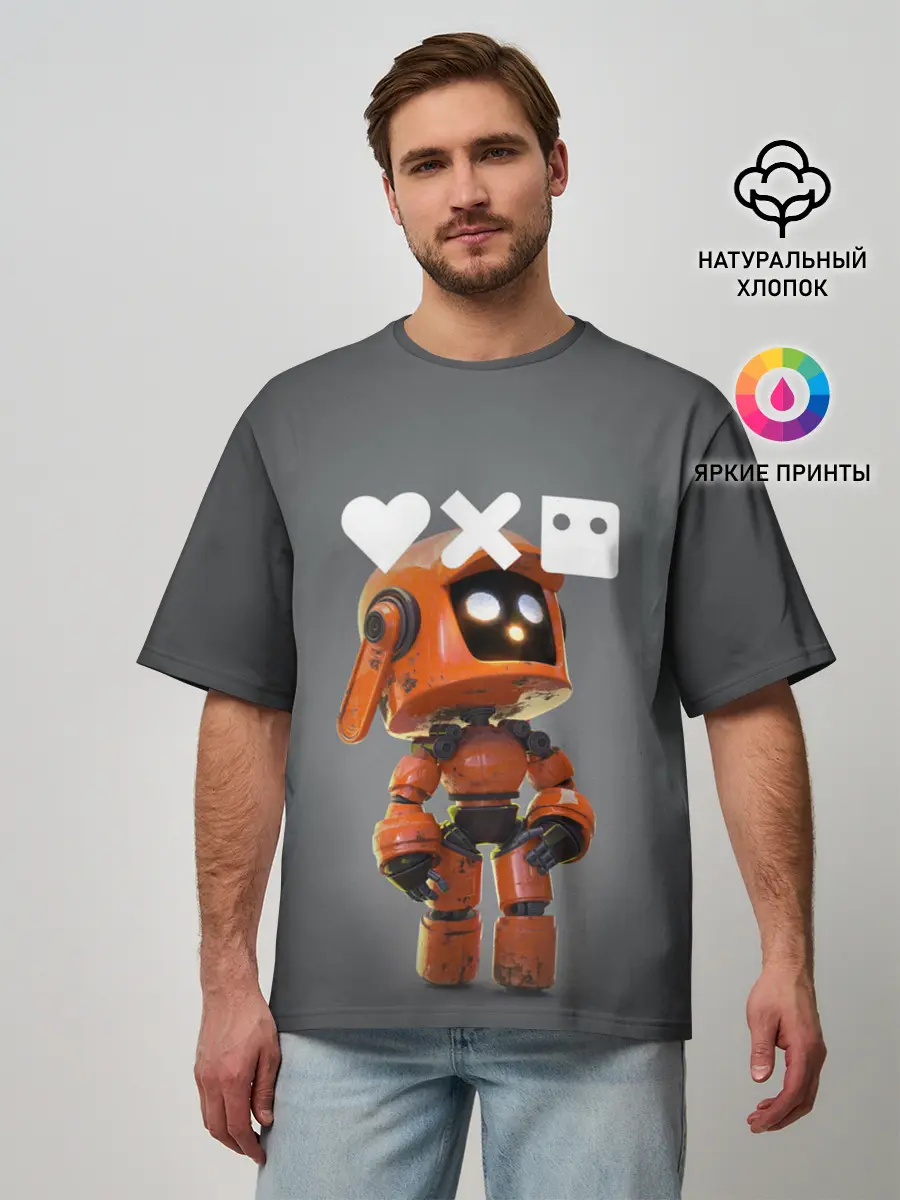 Мужская футболка оверсайз / Love, Death and Robots | K-VRC