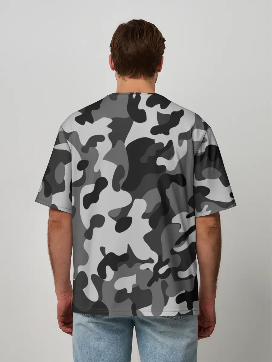Мужская футболка оверсайз / ГОРОДСКОЙ КАМУФЛЯЖ | CITY MILITARY