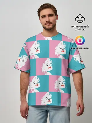 Мужская футболка оверсайз / Marilyn Monroe