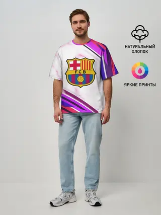 Мужская футболка оверсайз / Barcelona