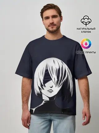 Мужская футболка оверсайз / Nier Automata | 2B
