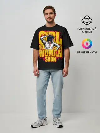 Мужская футболка оверсайз / Криминальное чтиво