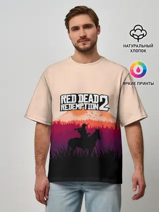 Мужская футболка оверсайз / Red Dead Redemption