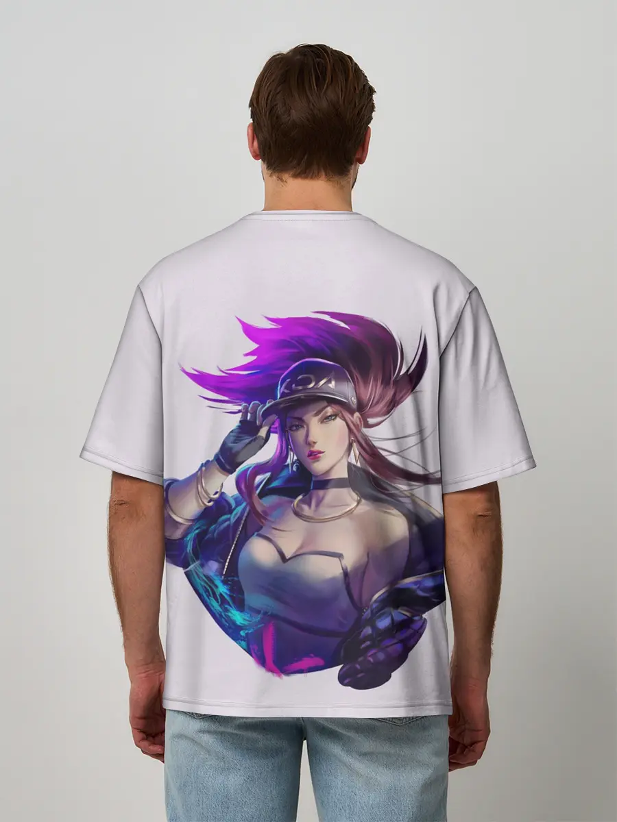 Мужская футболка оверсайз / KDA Akali