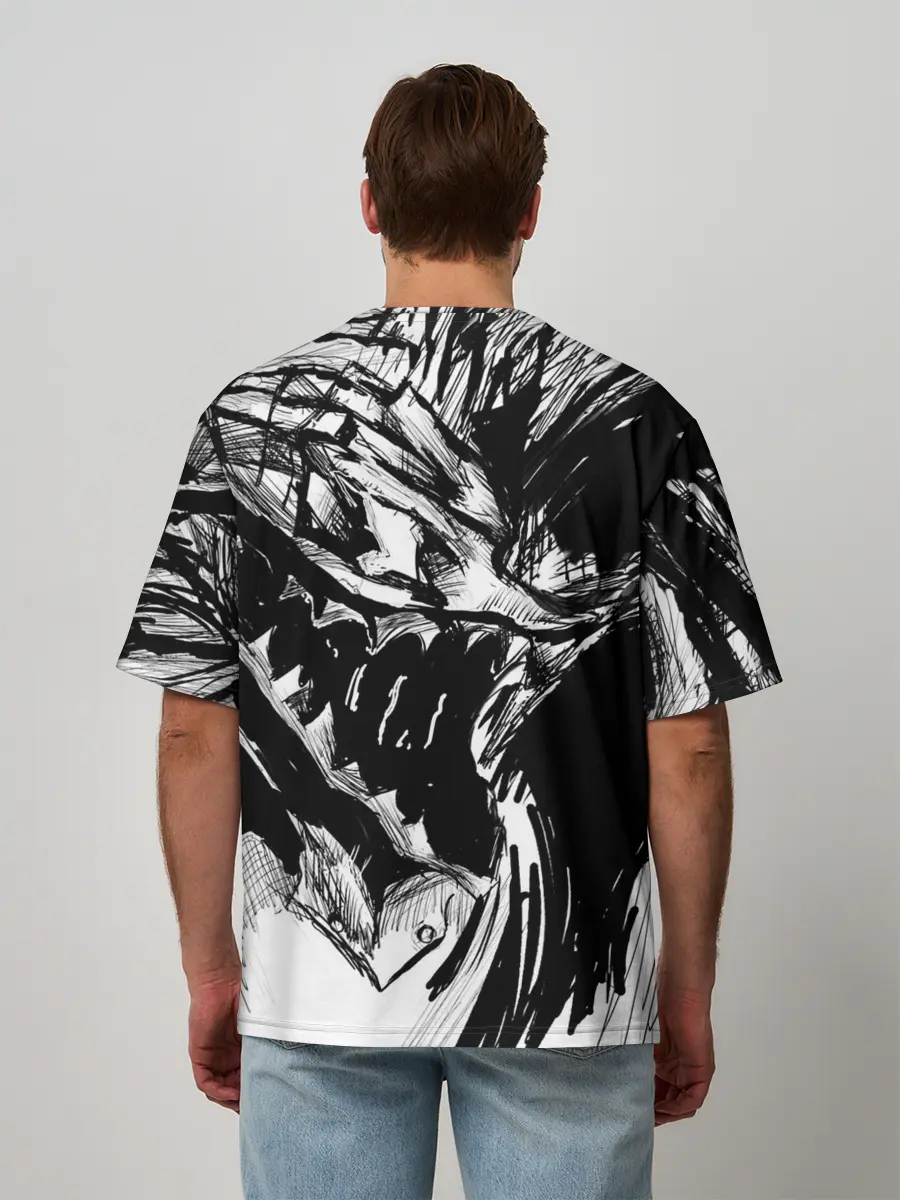 Мужская футболка оверсайз / БЕРСЕРК РИСУНОК | BERSERK