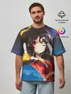 Мужская футболка оверсайз / Megumin луч из руки