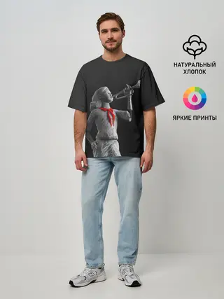 Мужская футболка оверсайз / Пищеблок