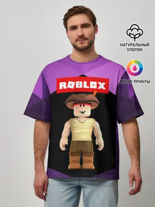 Мужская футболка оверсайз / ROBLOX | РОБЛОКС