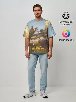 Мужская футболка оверсайз / Pubg Mobile
