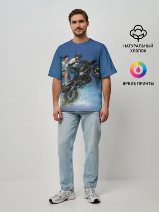 Мужская футболка оверсайз / PUBG