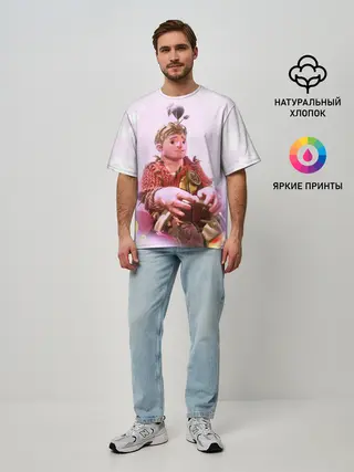 Мужская футболка оверсайз / It takes two | Коди