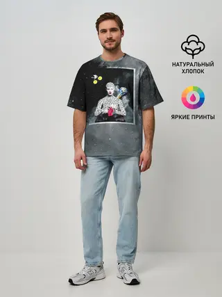 Мужская футболка оверсайз / Космос / Абстракция