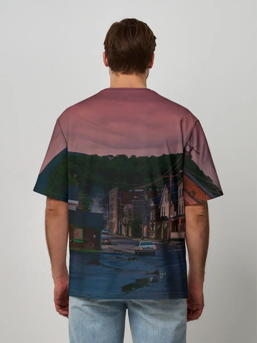 Мужская футболка оверсайз / Кошачья Атака!