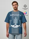 Мужская футболка оверсайз / Space X