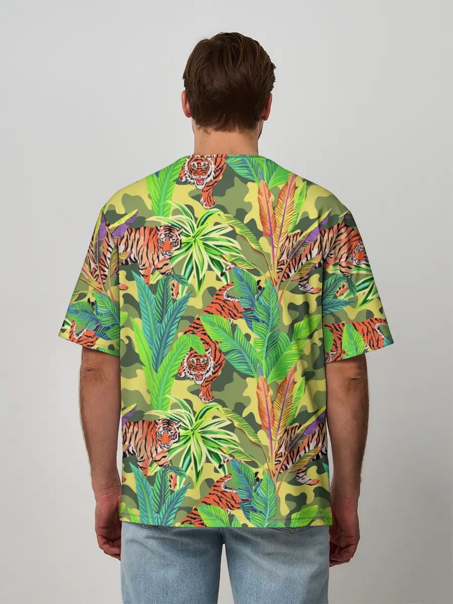 Мужская футболка оверсайз / МИЛИТАРИ