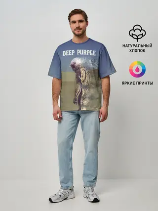 Мужская футболка оверсайз / Deep Purple Whoosh