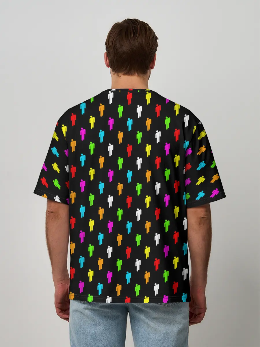 Мужская футболка оверсайз / BILLIE EILISH | ПАТТЕРН