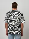 Мужская футболка оверсайз / Полосы зебры