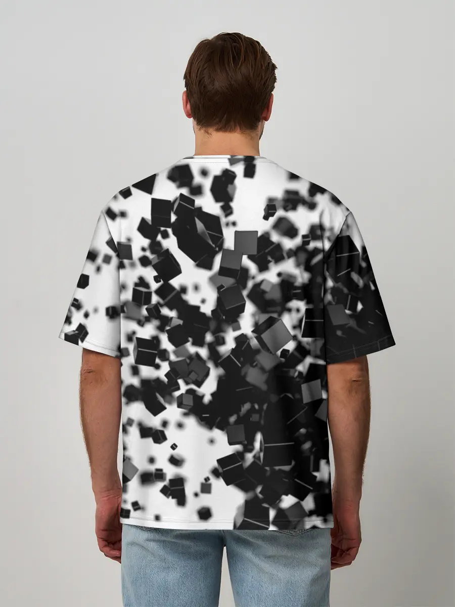 Мужская футболка оверсайз / KUBIKI