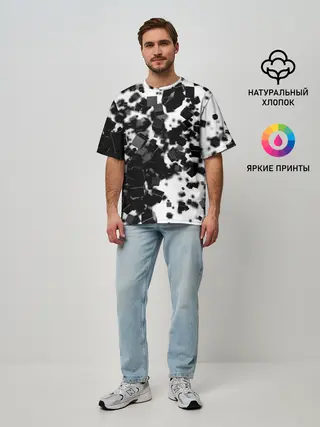 Мужская футболка оверсайз / KUBIKI