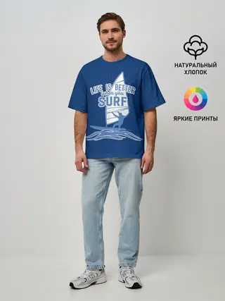 Мужская футболка оверсайз / Surf