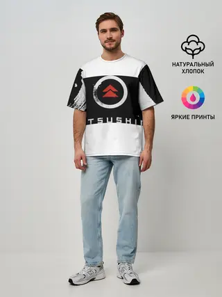 Мужская футболка оверсайз / Ghost of Tsushima