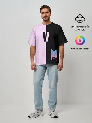 Мужская футболка оверсайз / BTS V