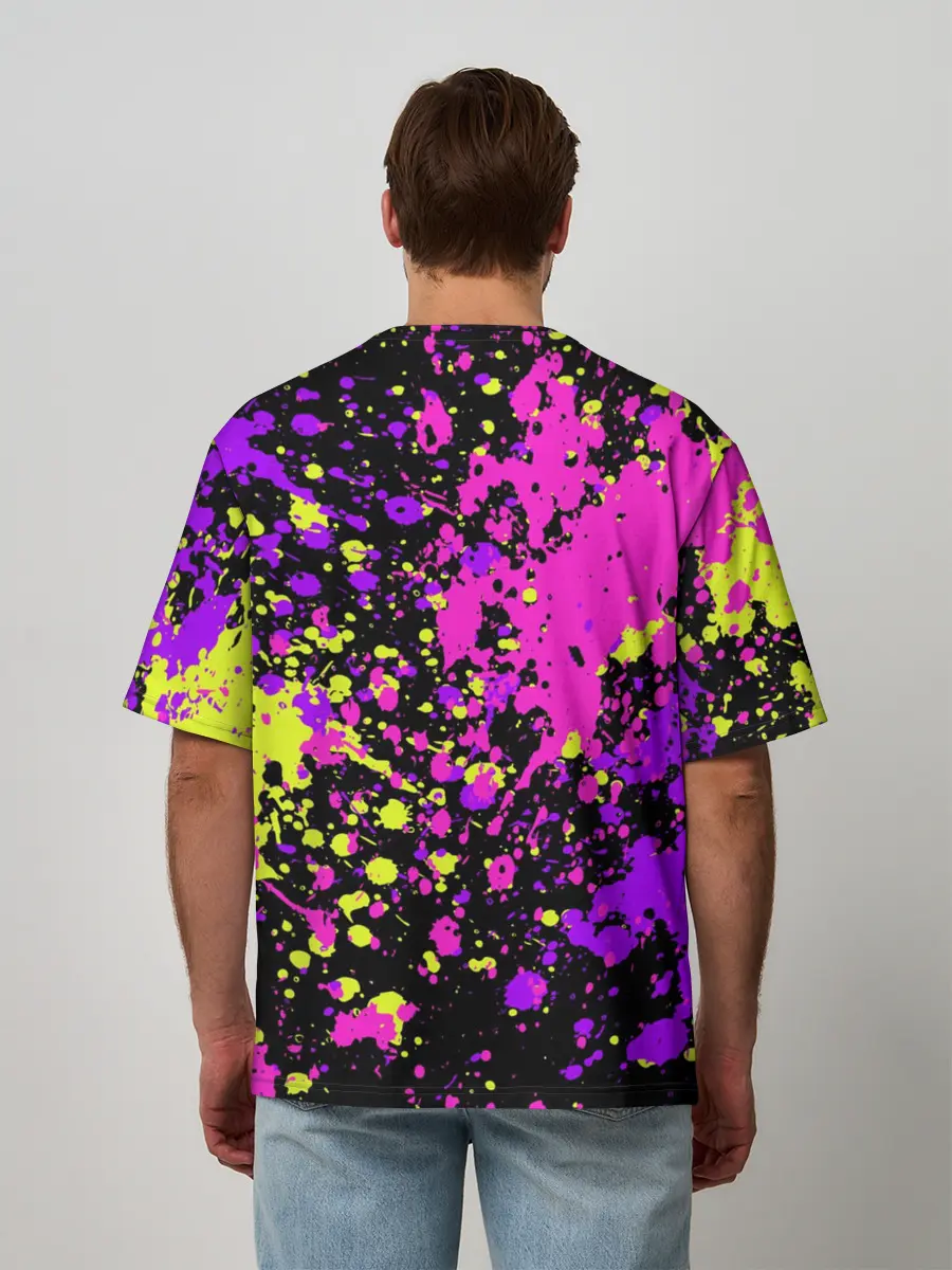 Мужская футболка оверсайз / Парень и Девушка Friday Night