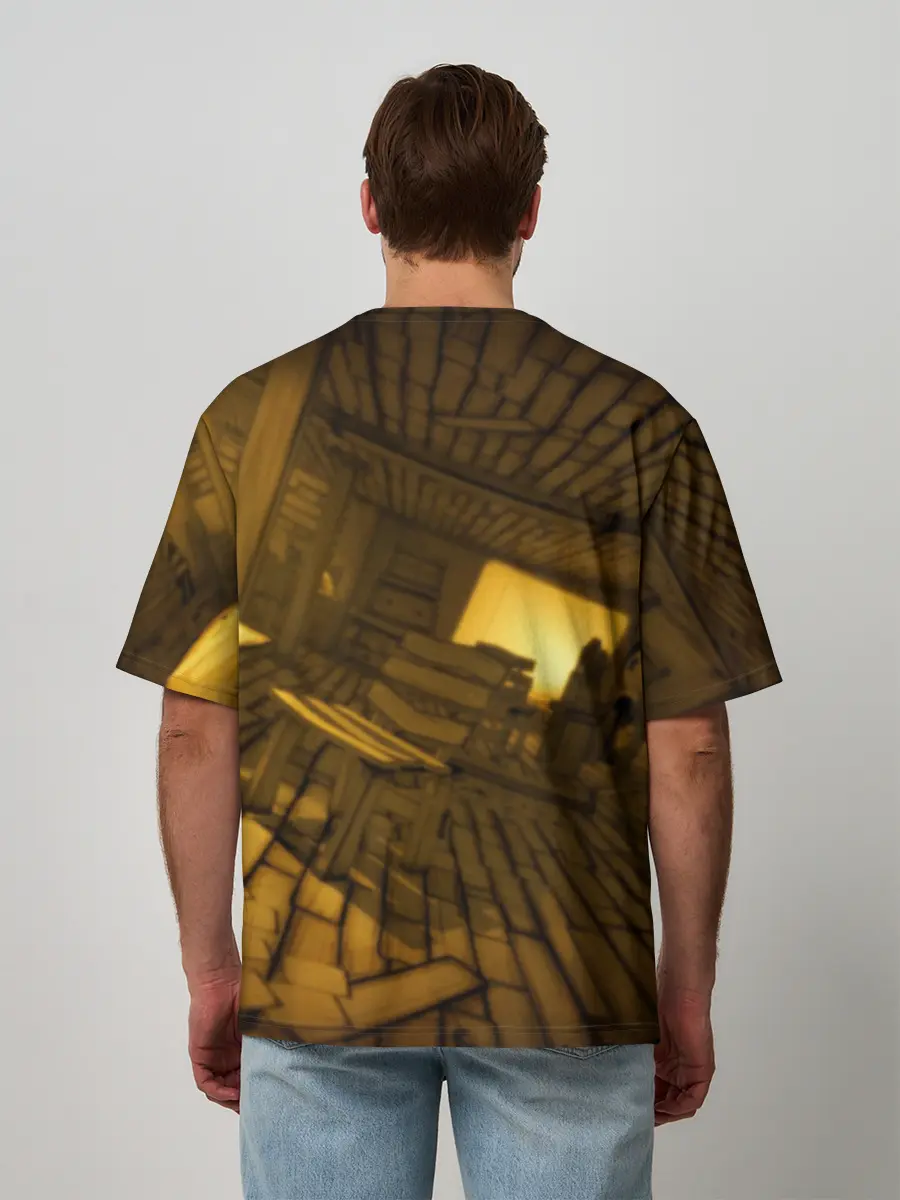 Мужская футболка оверсайз / Bendy and the ink machine