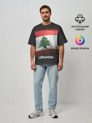 Мужская футболка оверсайз / LEBANON