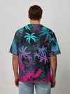 Мужская футболка оверсайз / НЕОНОВЫЕ ПАЛЬМЫ | NEON PALMS