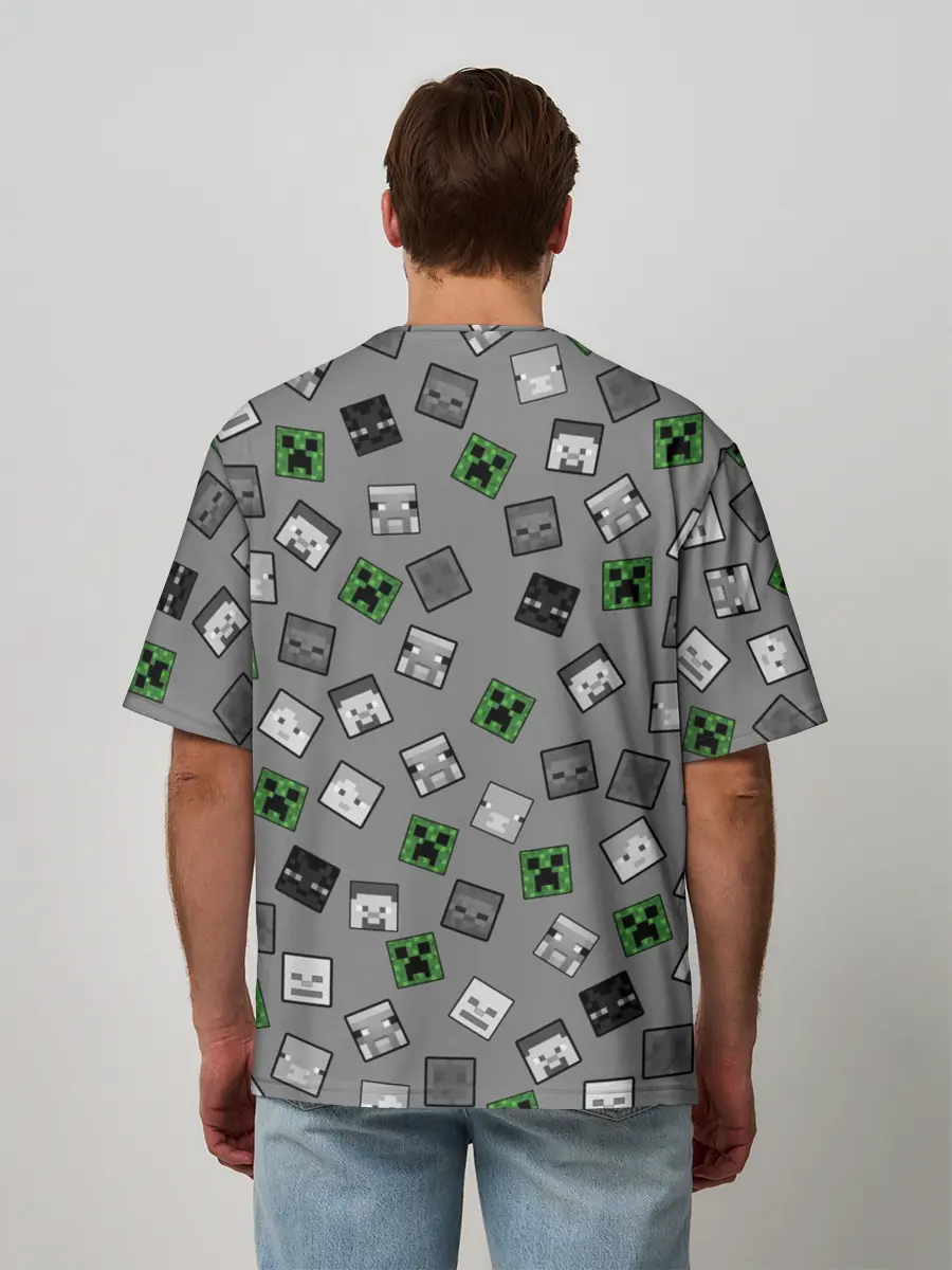 Мужская футболка оверсайз / Minecraft