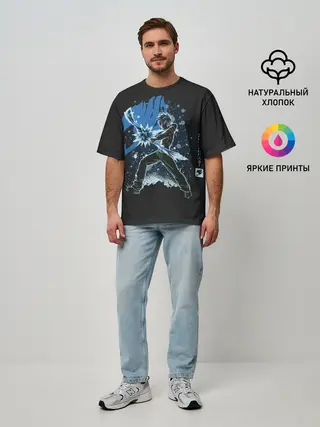 Мужская футболка оверсайз / The Ice Magic Fairy Tale