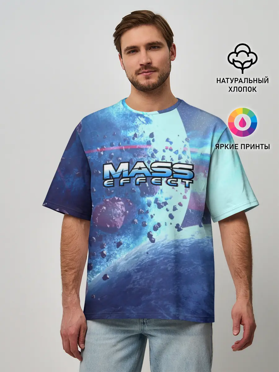 Мужская футболка оверсайз / MASS EFFECT