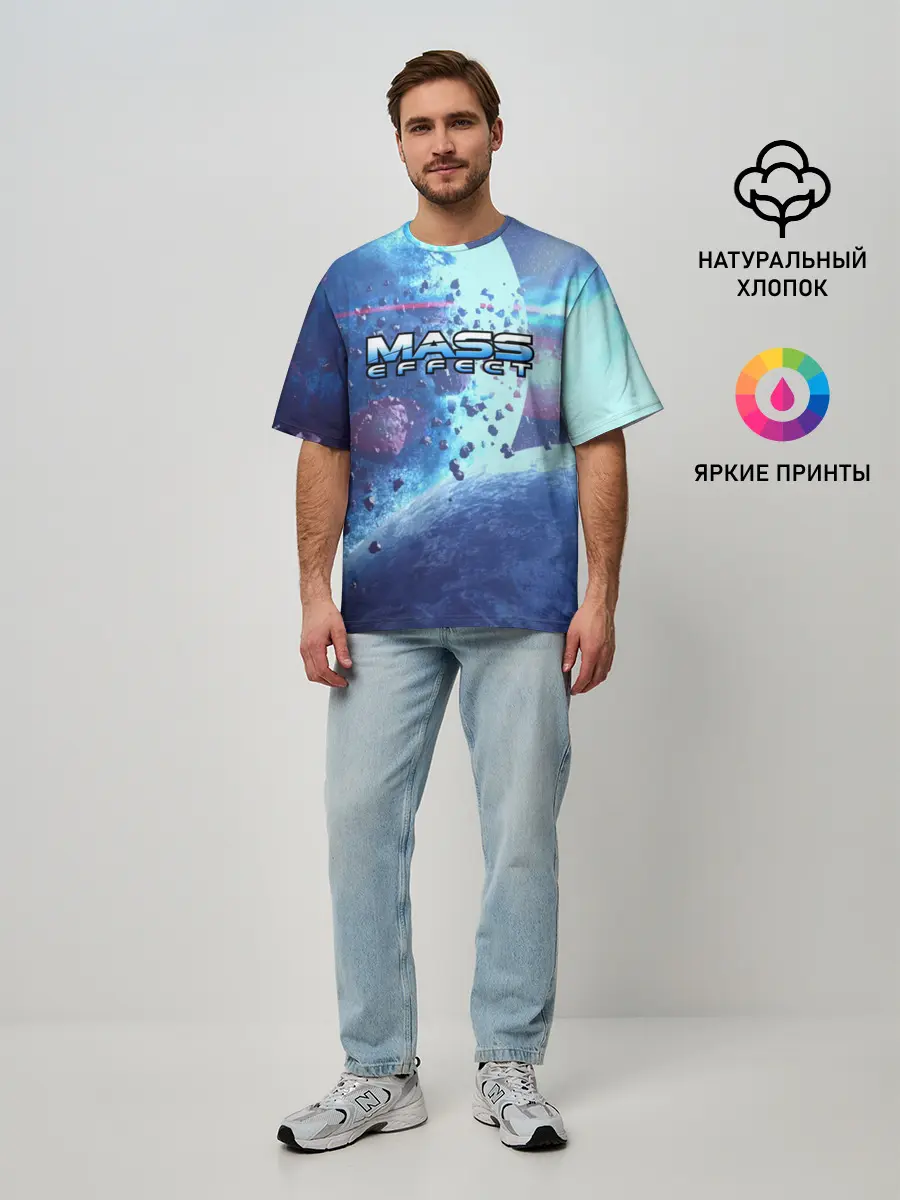 Мужская футболка оверсайз / MASS EFFECT