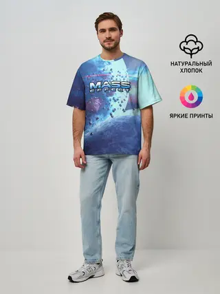 Мужская футболка оверсайз / MASS EFFECT